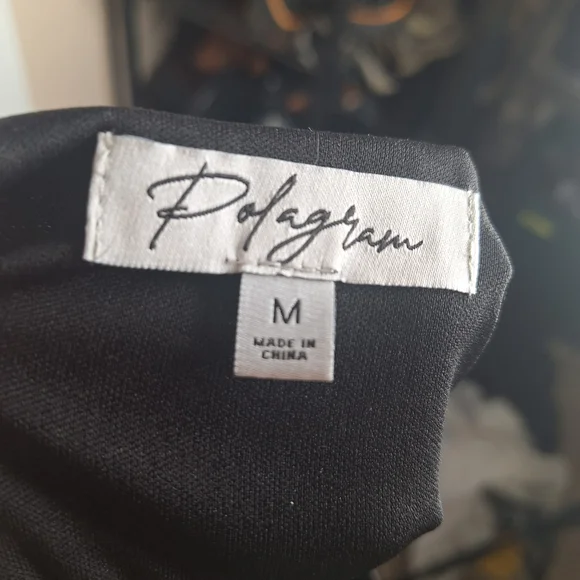 Polagram Maternity Black Floral Midi Dress Size Medium - Picture 8 of 9